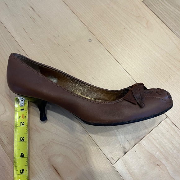 Miu Miu Brown Leather Heels - Picture 7 of 7